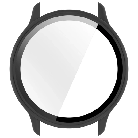 Etui ze szkłem do zegarka Bizon Case Watch Adamo do Garmin Vivoactive 6, czarne matowe