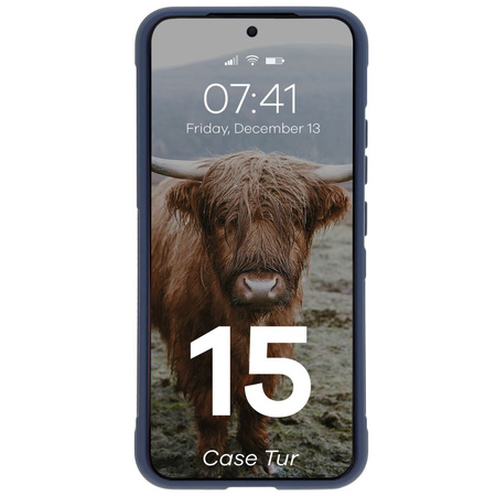 Pancerne etui Bizon Case Tur do Xiaomi 15, granatowe