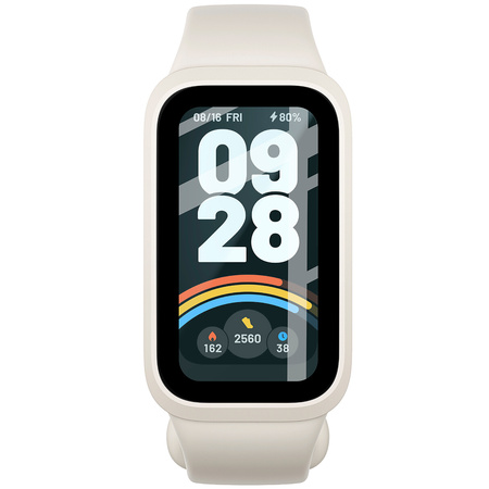 Szkło hybrydowe Bizon Glass Watch Edge Hybrid dla Xiaomi Smart Band 9 Pro, czarne