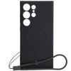 Etui Bizon Case Silicone Magnetic Sq do Galaxy S24 Ultra, czarne