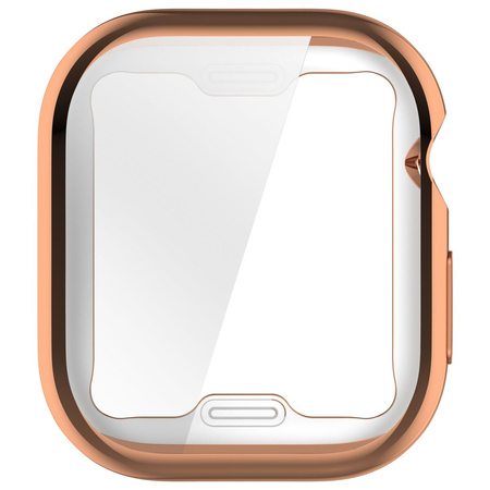 Etui Bizon Case Watch Felipe do Apple Watch 10 (42mm), różowozłote