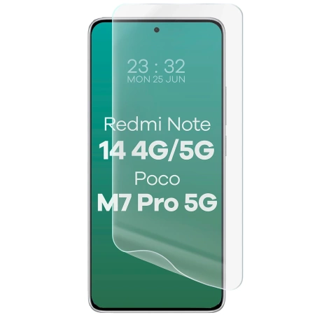 Folia hydrożelowa na ekran Bizon Glass Hydrogel Front do Xiaomi Redmi Note 14 4G / 14 5G / POCO M7 Pro 5G, 1 sztuka
