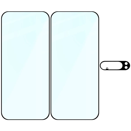 2x Szkło + szybka na aparat Bizon Edge Pack do Google Pixel 10 Pro XL