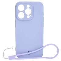 Etui Bizon Case Silicone do Apple iPhone 15 Pro, jasnofioletowe