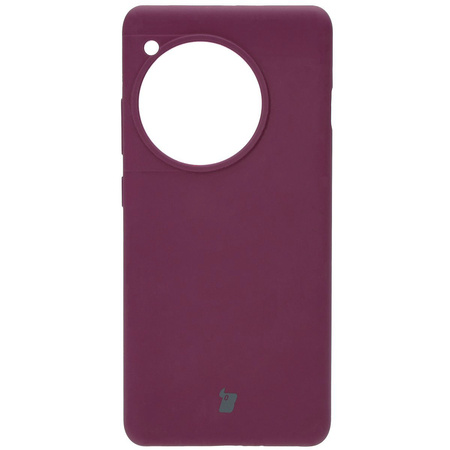 Silikonowe etui Bizon Soft Case do OnePlus 12R, ciemnofioletowe