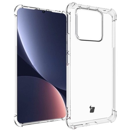 Etui + 2x folia + obiektyw Bizon Case Clear Pack do Xiaomi 13 Pro, przezroczyste