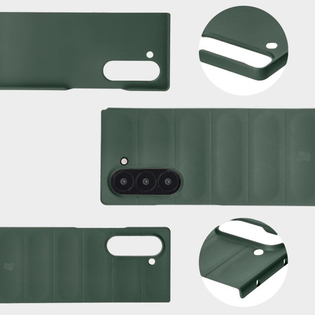 Pancerne etui Bizon Case Tur do Galaxy Z Fold6, ciemnozielone