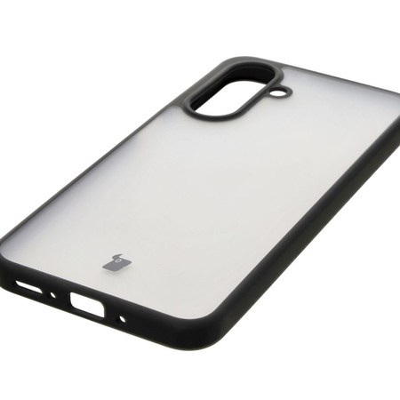 Etui Bizon Case Angelo do Galaxy A26 5G, półprzezroczyste z czarną ramką