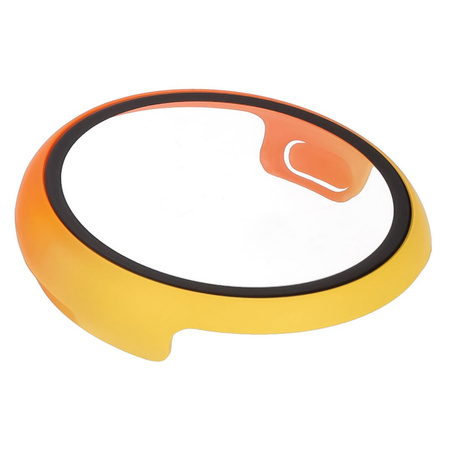 Etui ze szkłem do zegarka Bizon Case Watch Adamo do Google Pixel Watch 3 41mm, żółtopomarańczowe