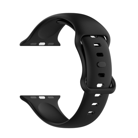 Pasek Bizon Strap Watch Silicone S do Apple Watch 44/45/46/49 mm, czarny