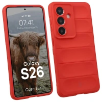 Pancerne etui Bizon Case Tur do Galaxy S26, czerwone