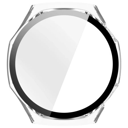 Etui ze szkłem do zegarka Bizon Case+Glass Watch do Huawei Watch GT6 Pro 46 mm, przeźroczyste