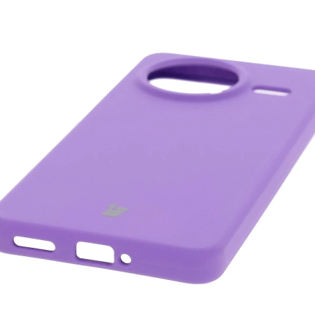 Silikonowe etui Bizon Soft Case do Xiaomi POCO F7 Pro, fioletowe