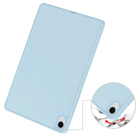 Etui z klapką Bizon Case Tab Lizard do Galaxy Tab S11, błękitne