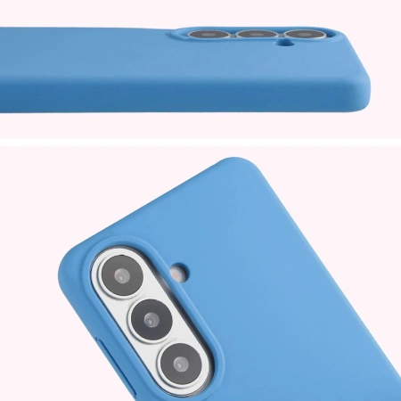 Silikonowe etui Bizon Soft Case do Galaxy S26, niebieskie