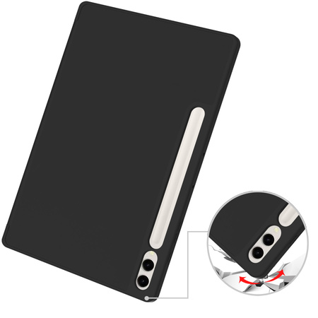 Etui Bizon Case Tab Lizard do Samsung Galaxy Tab S10 Plus / S9 Plus, czarne