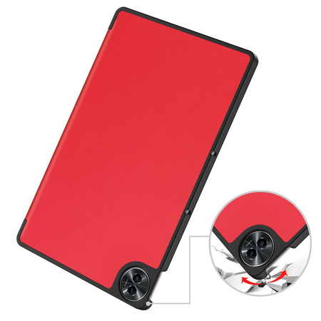 Etui z klapką Bizon Case Tab Croc do Realme Pad 2 11.5, czerwony