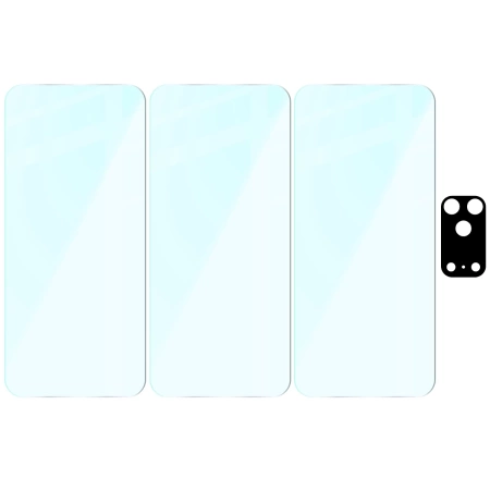 3x Szkło hartowane + szybka na aparat Bizon Glass Clear Pack do iPhone 17 Pro Max