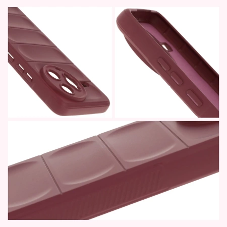 Pancerne etui Bizon Case Tur do Xiaomi Poco F7 Ultra, burgundowe