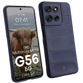 Pancerne etui Bizon Case Tur do Motorola Moto G56 5G, granatowe
