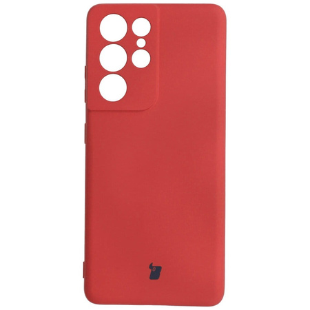 Etui Bizon Case Silicone do Galaxy S21 Ultra, ciemny róż