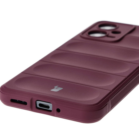 Pancerne etui Bizon Case Tur do Xiaomi Poco X5, burgundowe