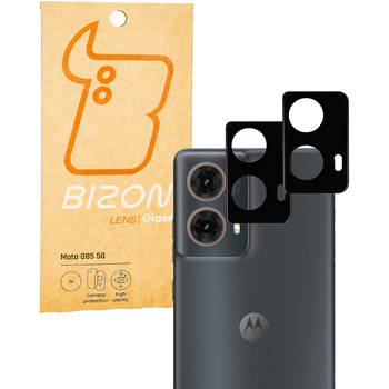 Szkło na aparat Bizon Glass Lens do Motorola Moto G85 5G, 2 sztuki