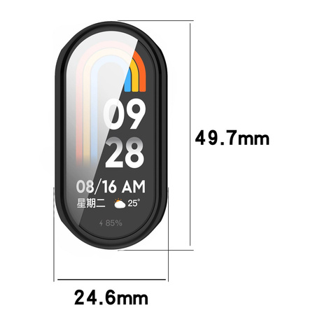 Etui Bizon Case Watch Felipe do Xiaomi Smart Band 9, czarne