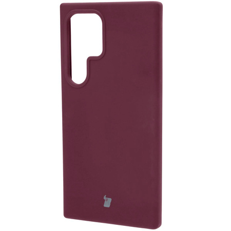Silikonowe etui Bizon Soft Case do Galaxy S24 Ultra, ciemnofioletowe