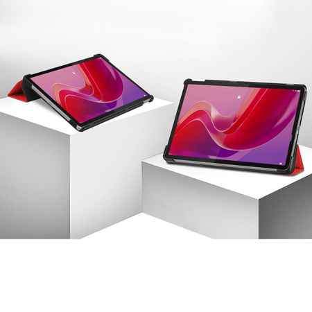 Etui Bizon Case Tab Croc do Lenovo Tab M11, czerwone