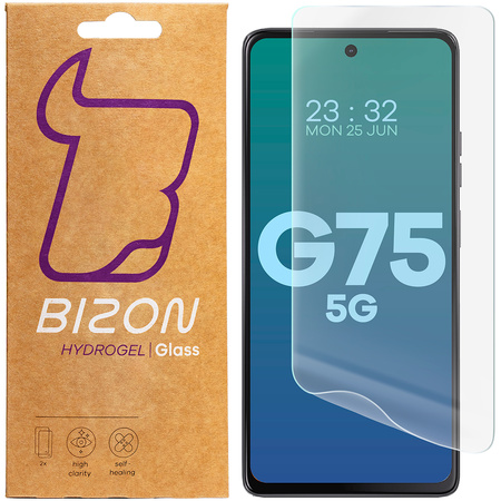 Folia hydrożelowa na ekran Bizon Glass Hydrogel Front Duo do Motorola Moto G75 5G, 2 sztuki