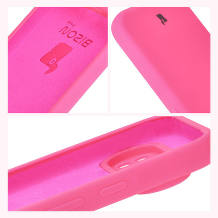 Silikonowe etui Bizon Soft Case do Google Pixel 9 Pro, neonowo-różowe