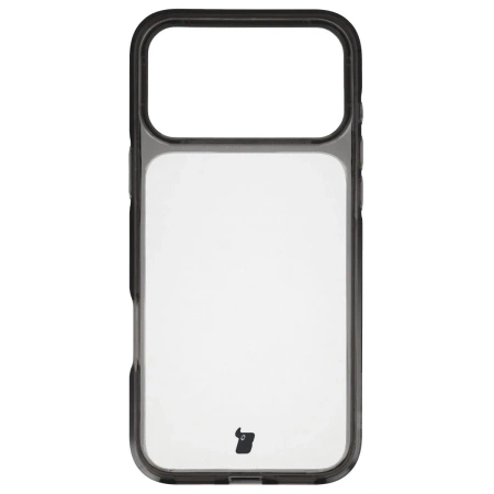 Etui Bizon Case Halo do iPhone 17 Pro Max, przydymione-czarne