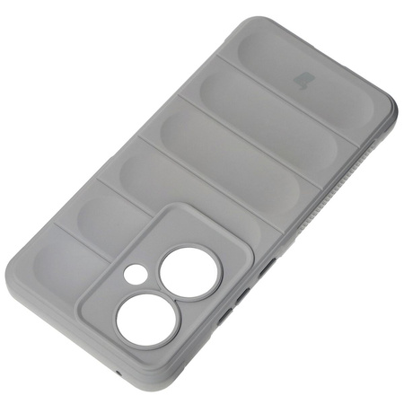 Pancerne etui Bizon Case Tur do Oppo Reno11 F 5G, jasnoszare