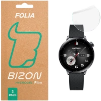 Folia hydrożelowa na ekran Bizon Glass Watch Hydrogel Duo do OnePlus Watch 3 43 mm, 2 sztuki