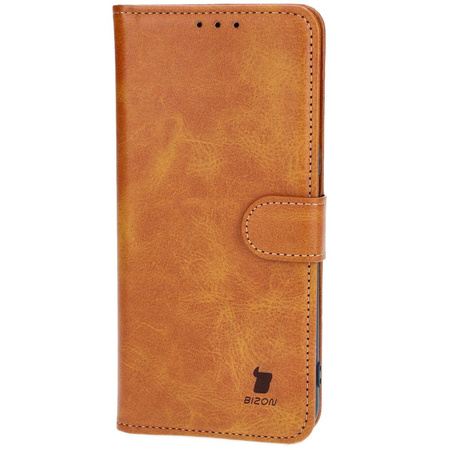 Etui z klapką Bizon Case Pocket do Google Pixel 8 Pro, brązowe