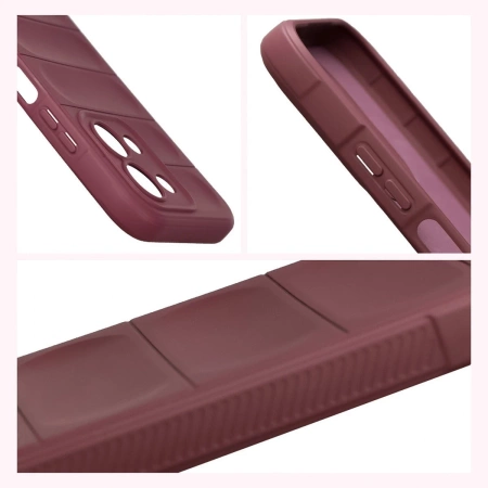 Pancerne etui Bizon Case Tur do Xiaomi Redmi 15C 4G / 5G / POCO C85 4G, burgundowe