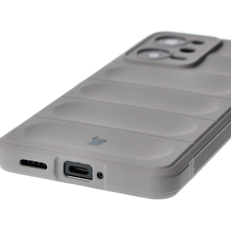 Pancerne etui Bizon Case Tur do Xiaomi Redmi Note 12 Pro 5G / Poco X5 Pro, jasnoszare