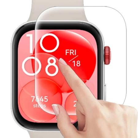 Folia hydrożelowa na ekran Bizon Glass Watch Hydrogel do Huawei Watch Fit 3, 2 sztuki