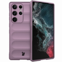 Pancerne etui Bizon Case Tur do Galaxy S23 Ultra, jasnofioletowe