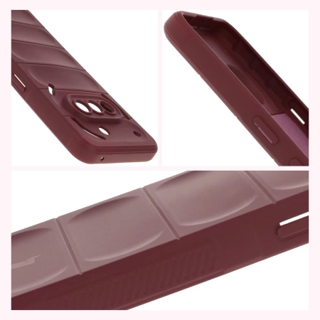 Pancerne etui Bizon Case Tur do Nothing Phone (3a), burgundowe