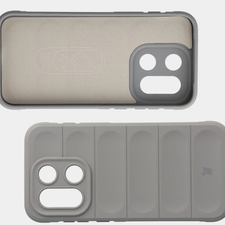 Pancerne etui Bizon Case Tur do OnePlus 15, jasnoszare