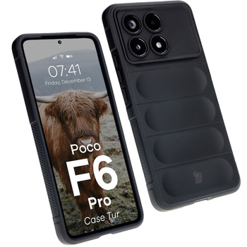 Pancerne etui Bizon Case Tur do Xiaomi Poco F6 Pro, czarne