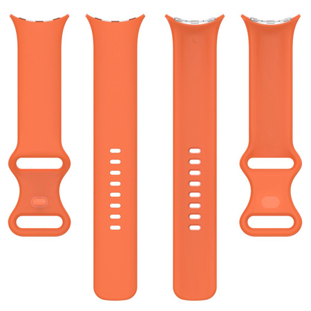 Silikonowy pasek Bizon Strap Watch Silicone S do Google Pixel Watch 4/3 (45mm), pomarańczowy