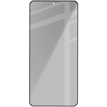 Prywatyzujące szkło hartowane Bizon Glass Edge Shadow do Galaxy A16 4G/5G, przyciemniane z czarną ramką