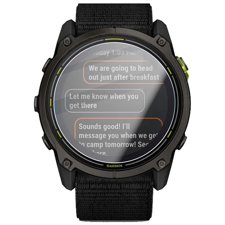 Szkło hartowane na ekran Bizon Glass Watch Clear do Garmin Enduro 3