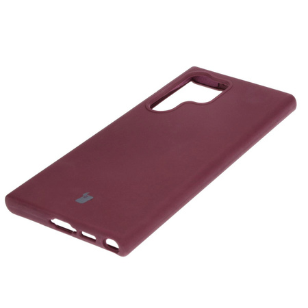Silikonowe etui Bizon Soft Case do Galaxy S23 Ultra, ciemnofioletowe