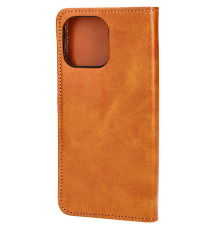 Etui z klapką Bizon Case Pocket Pro do iPhone 14 Pro Max, brązowe