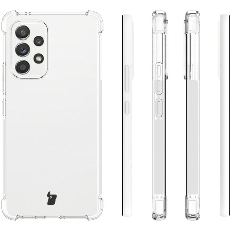 Etui + 2x szkło + obiektyw Bizon Case Clear Pack do Galaxy A53 5G, przezroczyste