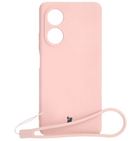 Etui Bizon Case Silicone do Oppo A58 4G, jasnoróżowe